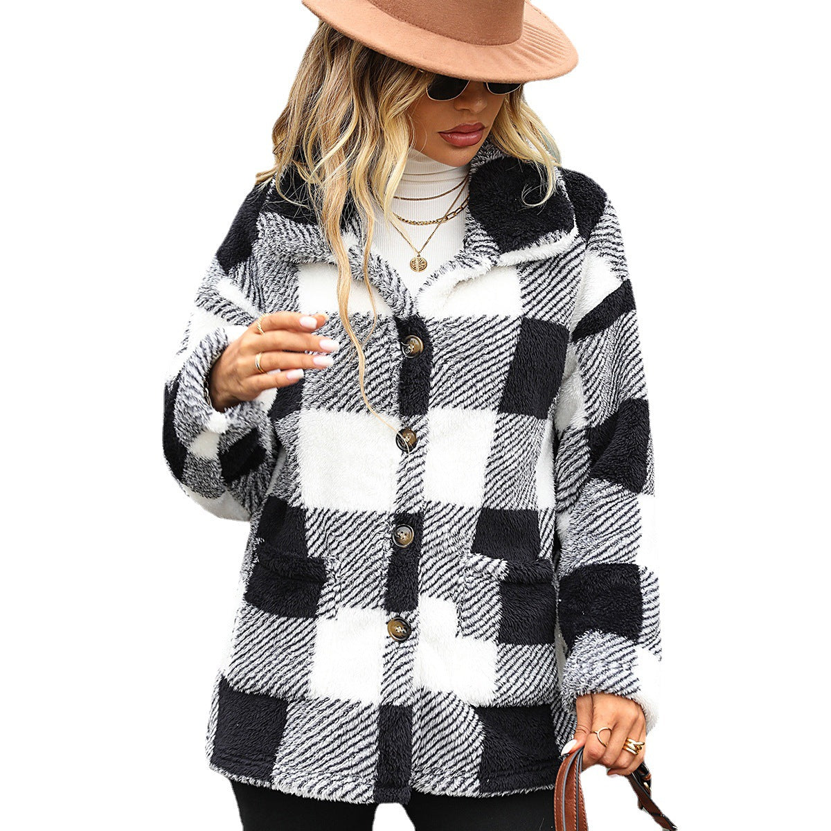 Long Sleeve Mid-Length Plaid