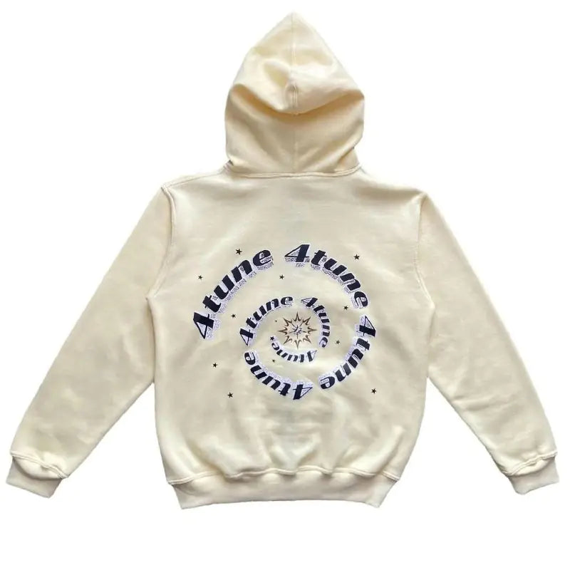 Star Print Retro Zip Hoodie