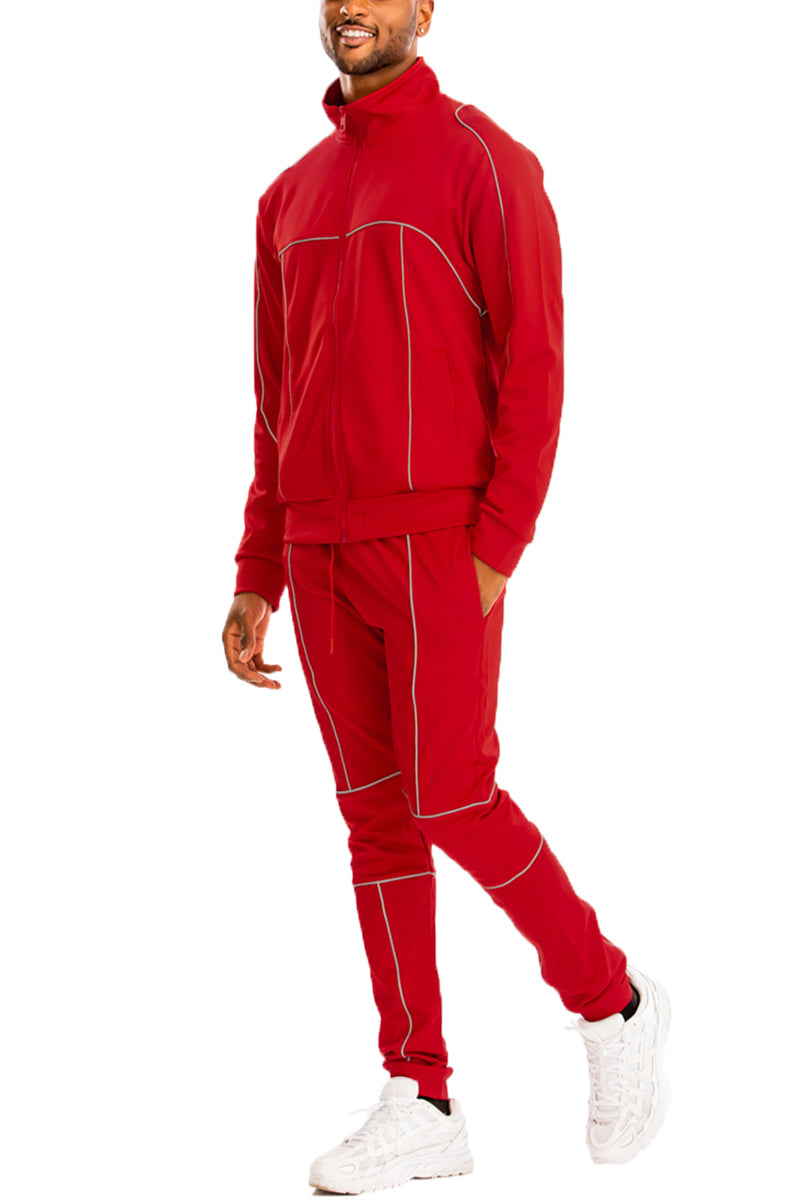 Reflective Piping Track Suit