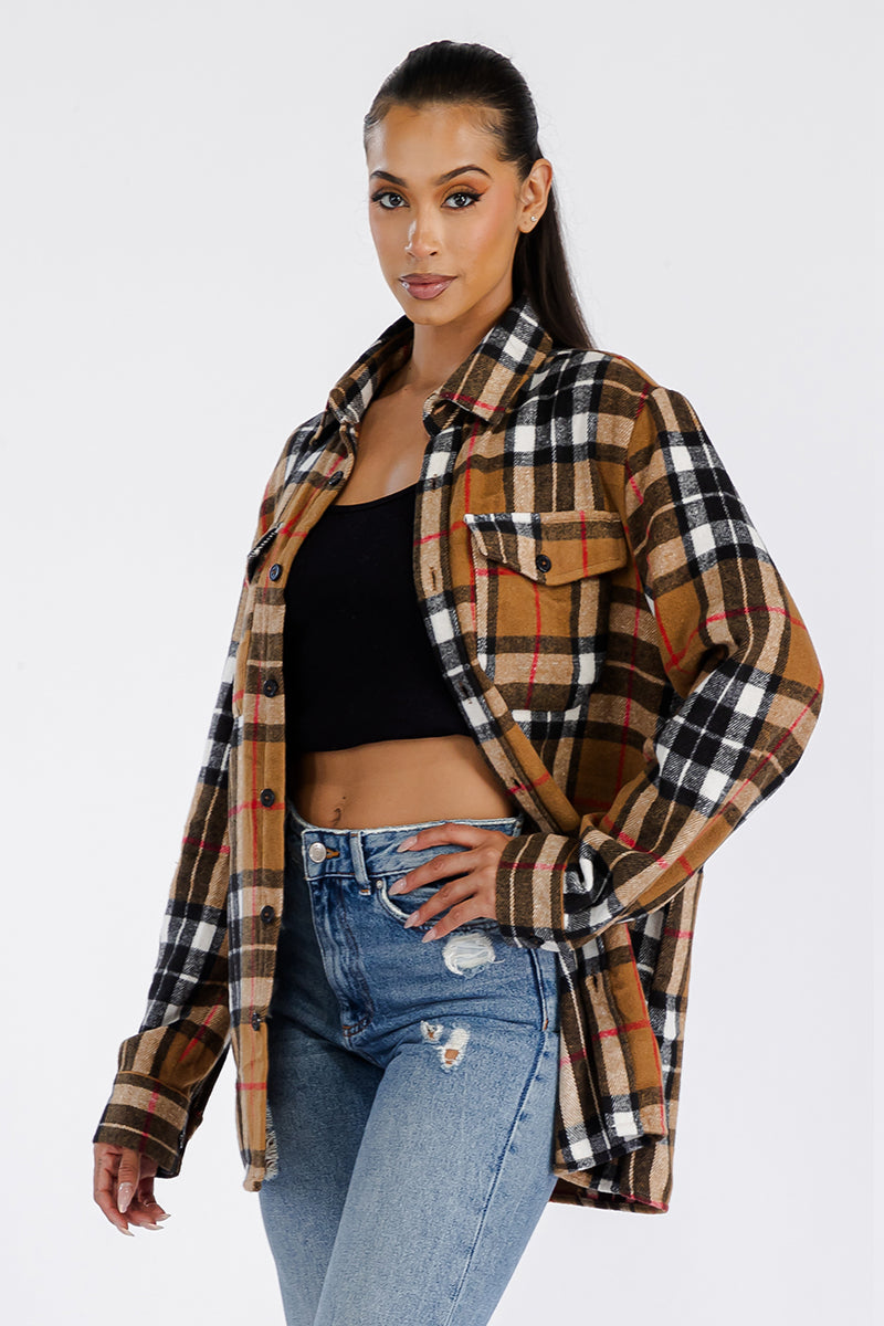 Boyfriend Oversized Soft Flannel Shacket