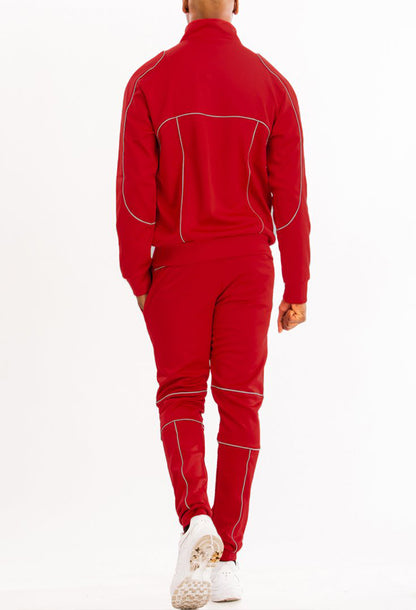 Reflective Piping Track Suit